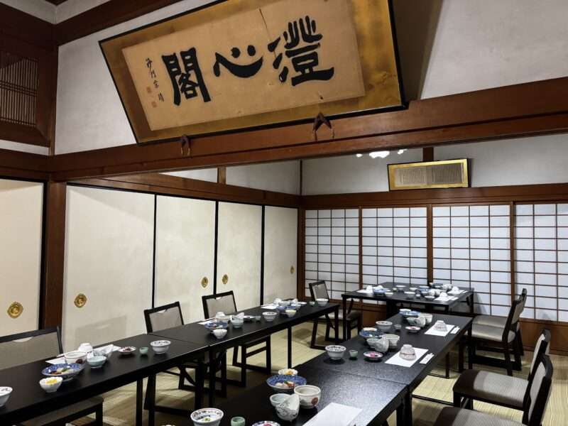 高野山宿坊天徳院のお食事場所