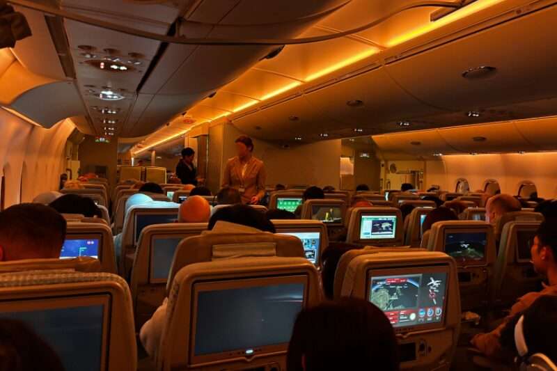エミレーツ航空機内