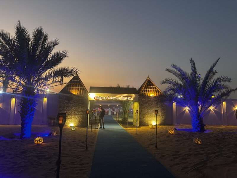 ドバイ砂漠ツアーキャンプサイト