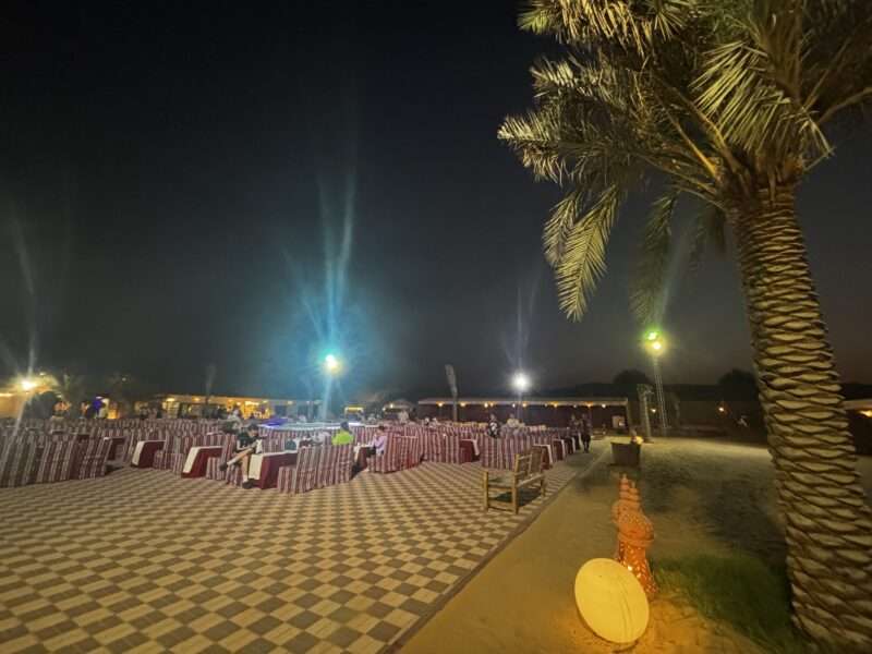 ドバイ砂漠ツアーキャンプサイト