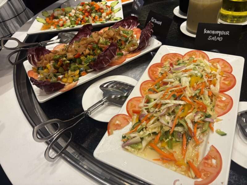 ドバイのレストラン「Senses」の食事