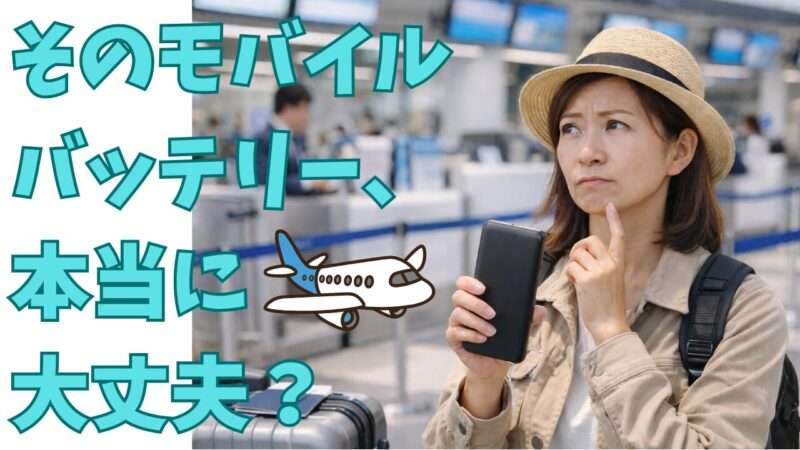 飛行機持込みモバイルバッテリーの選び方