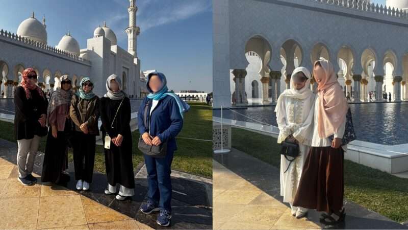 シェイク・ザーイド・グランド・モスクの女性の服装