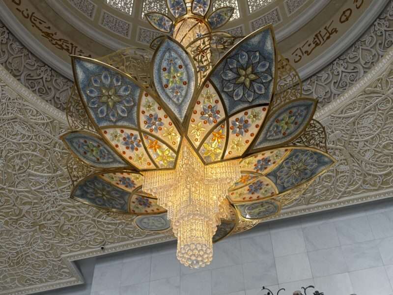 シェイク・ザーイド・グランド・モスクのシャンデリア