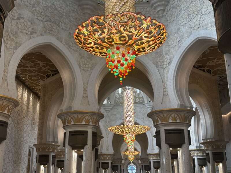 シェイク・ザーイド・グランド・モスクのシャンデリア