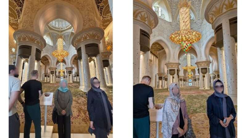 シェイク・ザーイド・グランド・モスクの女性の服装