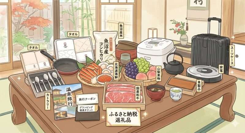 ふるさと納税の返礼品はいろいろ