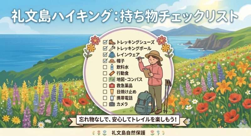 礼文島持ち物チェックリスト